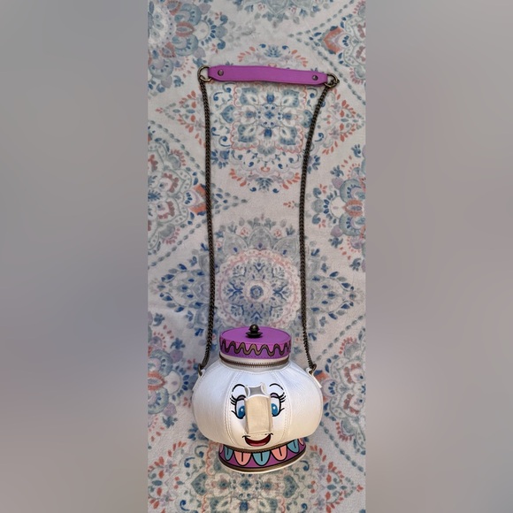 Loungefly Disney Beauty & The Beast Mrs. Potts Figural Crossbody RARE HTF - Picture 3 of 13